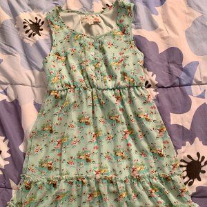 Rachael & Chloe KIDS GREEN FLORAL DRESS